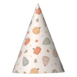 Happy Niedlich Pumpkin Pattern - Party Hat Partyhütchen