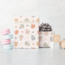 Happy Niedlich Pumpkin Pattern - Wrapping Paper Ro