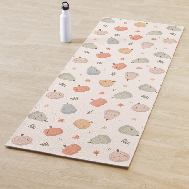 Happy Niedlich Pumpkin Pattern - Yoga Mat Yogamatte (Beispiel)