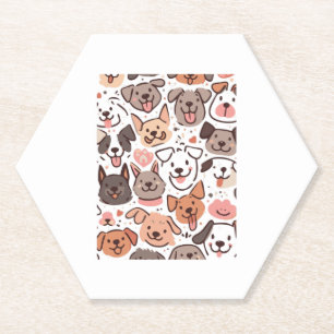 Happy Niedlich Puppies Muster 1 Untersetzer