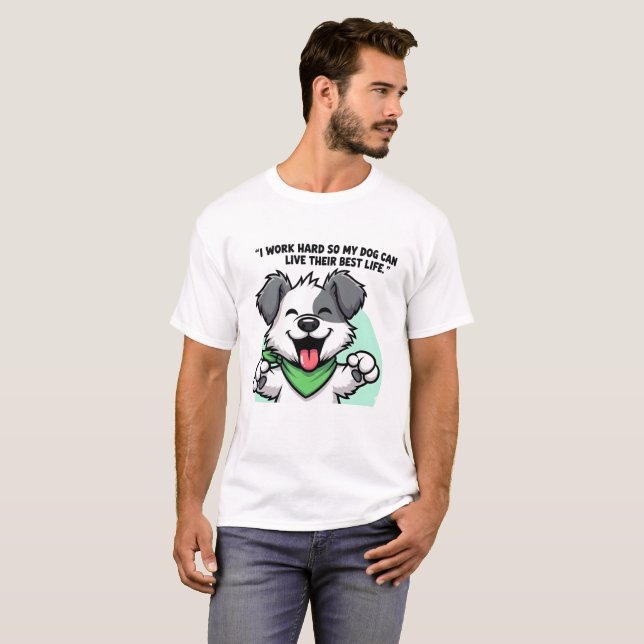 Happy Niedlich Puppy für Hundefreunde T-Shirt (Vorne ganz)