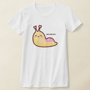 Happy Niedlich Slug Personalisiert T-Shirt