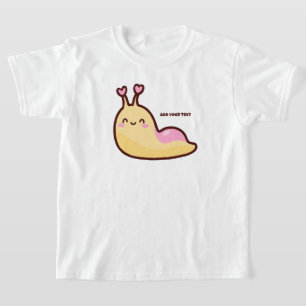 Happy Niedlich Slug Personalisiert T-Shirt