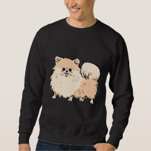 Happy Niedlich Spitz Welpe Hund 62 Sweatshirt