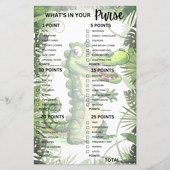 Happy Niedlich Wild Crocodile Jungle Trees Game (Vorderseite)