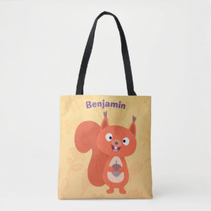 Happy niedliche Red Eichhörnchen Cartoon Illustrat