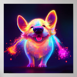 Happy niedliche Welpe Poster