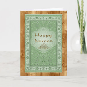 Happy Norooz, Persian Rug Feiertagskarte