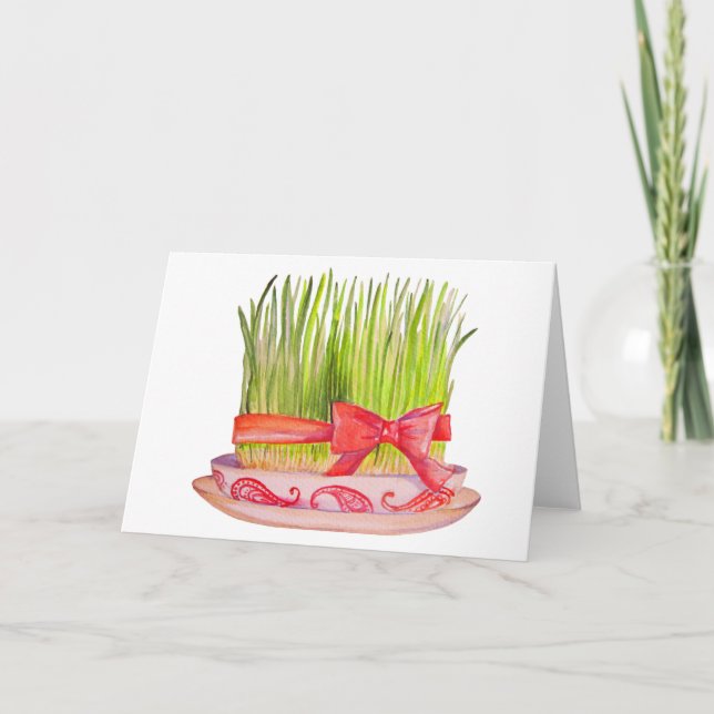 Happy Norooz Sabzeh Karte (Vorderseite)
