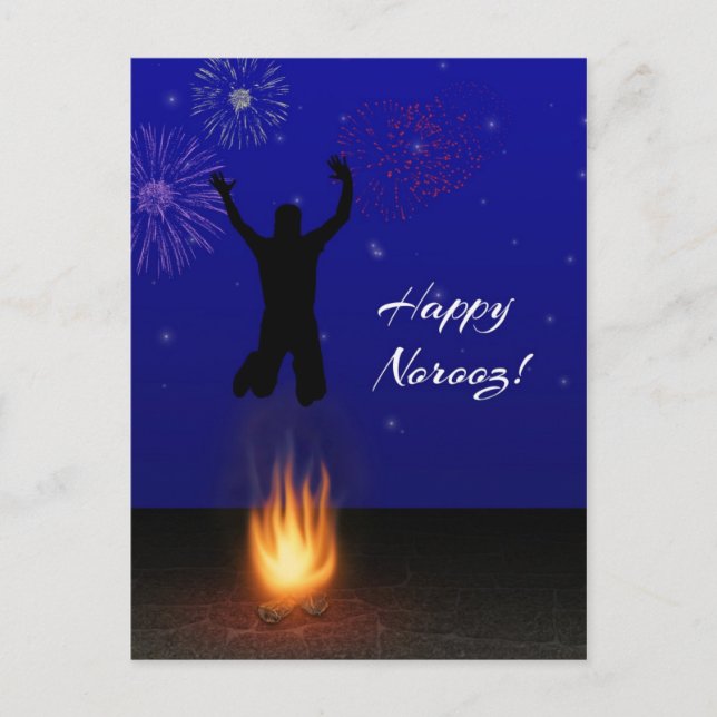 Happy Noroz Chahar-Shanbeh-Suri Postkarte (Vorderseite)