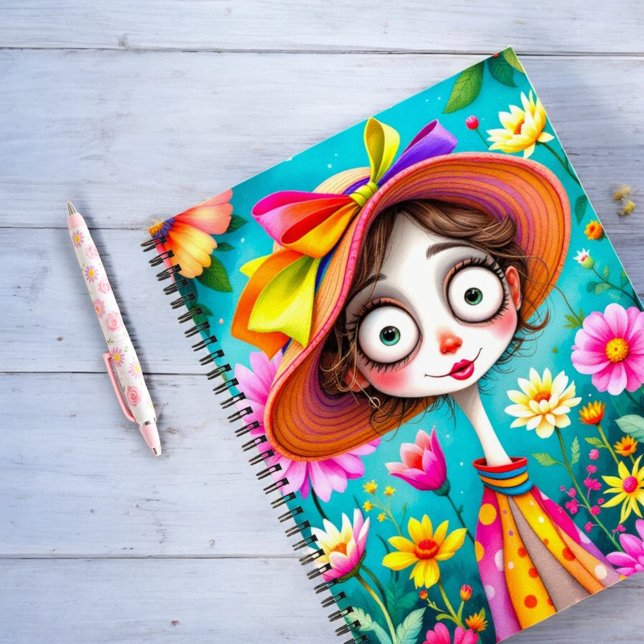 Happy Notes von Hat Girl Notizbuch (Von Creator hochgeladen)