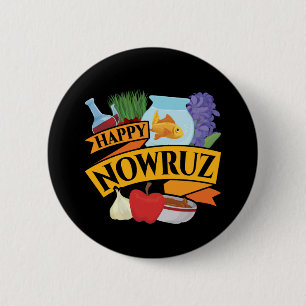 Happy Nowruz Persian New Year Button