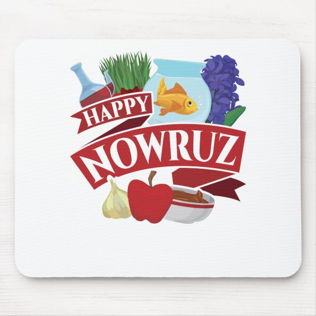 Happy Nowruz Persian New Year Mousepad (Vorne)