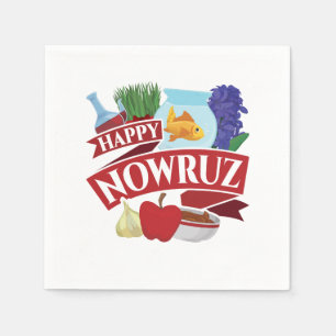 Happy Nowruz Persian New Year Serviette