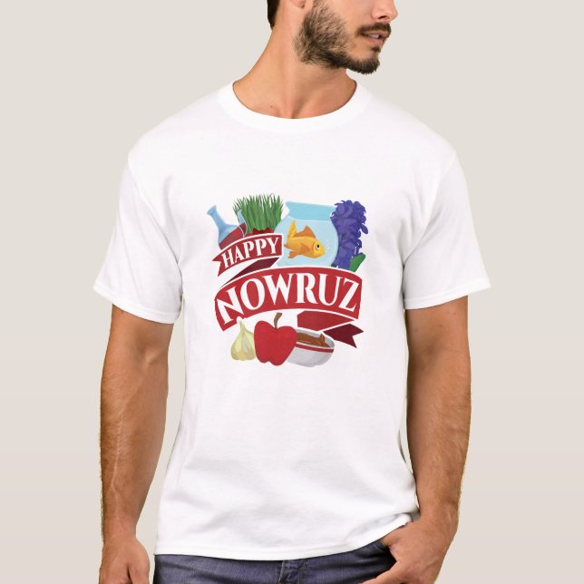 Happy Nowruz Persisches Neujahr T-Shirt (Vorderseite)