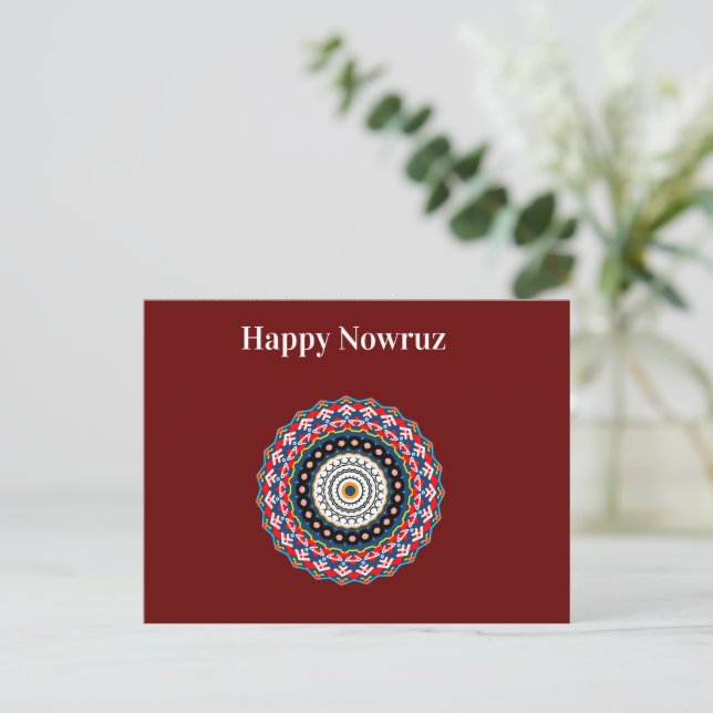 Happy Nowruz Postkarte (Stehend Vorderseite)