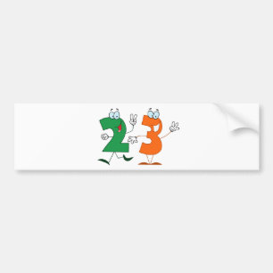 Happy Number 23 Autoaufkleber