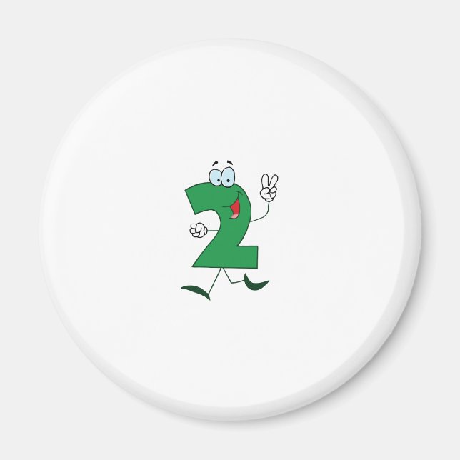 Happy Number 2 Magnet (Vorne)