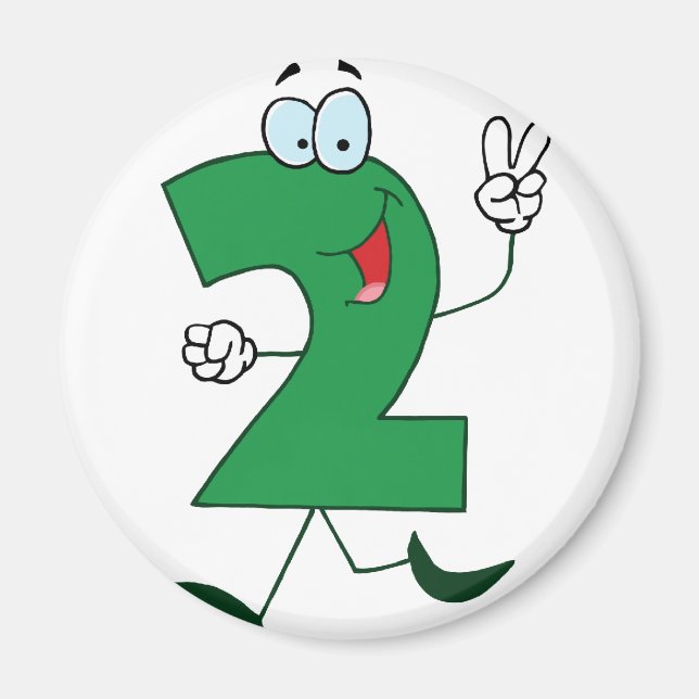 Happy Number 2 Magnet (Vorne)