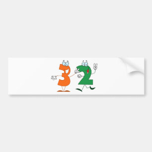 Happy Number 32 Autoaufkleber