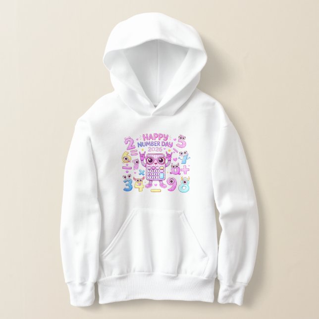 Happy Number Day Cute Calculator Math Hoodie (Ablage )