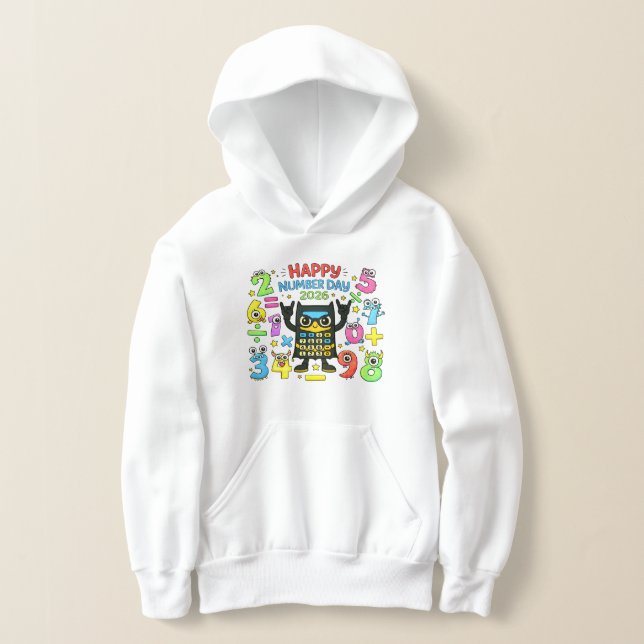 Happy Number Day Cute Calculator Math Hoodie (Ablage )