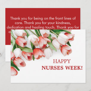 Happy Nurse Day Floral Grußurlaub Feiertagskarte