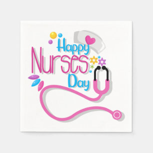 Happy Nurse Day Paper Serviette