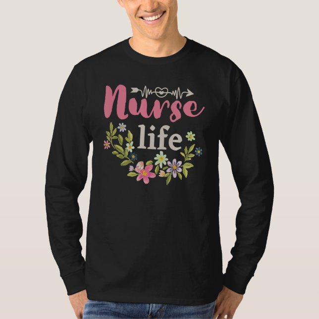 Happy Nurse Week 2023 Nursing School Graduation Fl T-Shirt (Vorderseite)
