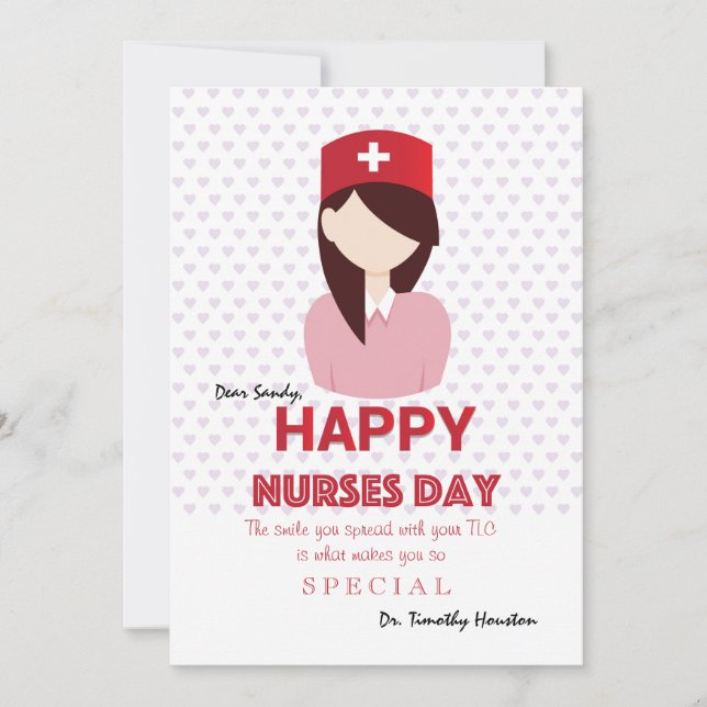 Happy Nurses Day Card Karte (Vorderseite)