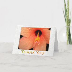 Happy Nurses Day Floral Peach Hibiskus Karte