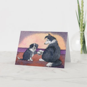 Happy Nurses Day Hund und Jungtier CARD Karte