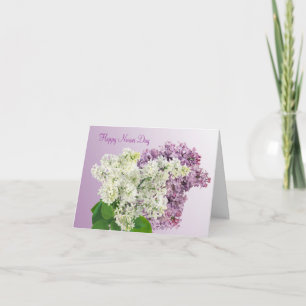 Happy Nurses Day - Lilac Blume Card Karte