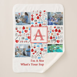 Happy Nurses Tag 4 Foto Collage Cross Monogramm Sherpadecke