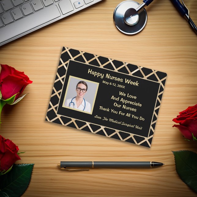 Happy Nurses Week Foto Apprecive Medical Card (Happy Nurses Week Photo Appreciation Medical Card great to show appreciation. )