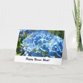 Happy Nurses Week Karten Blue Hydrangea Blume