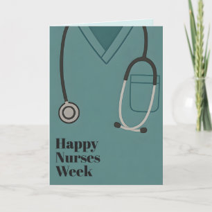 Happy Nurses Week Krankenpflege Vintager Stil Dankeskarte