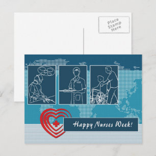 Happy Nurses Week Postkarte