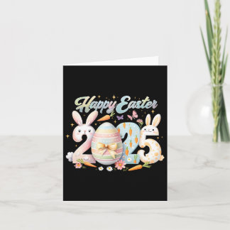 Happy Oaster 2025 Bunny Rabbit Face Ostertag Wom Karte