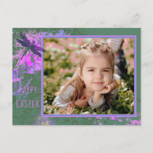 Happy Oaster Abstrakt Floral Art Foto Rahmen Postkarte