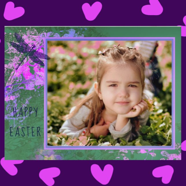 Happy Oaster Abstrakt Floral Art Foto Rahmen Postkarte (Von Creator hochgeladen)