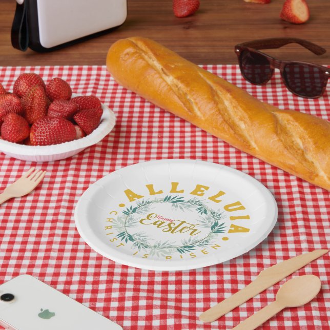 Happy Oaster Alleluia Pappteller (Picknick)
