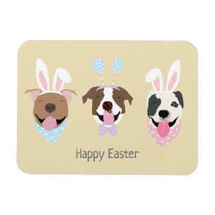 Happy Oaster American Pit Bull Terrier Dogs Magnet