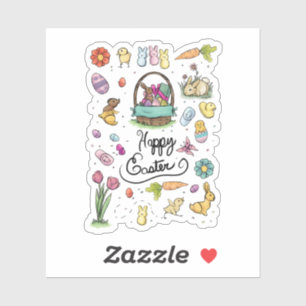 Happy Oaster Art Aufkleber
