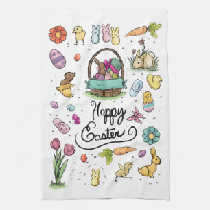 Happy Oaster Art Geschirrtuch