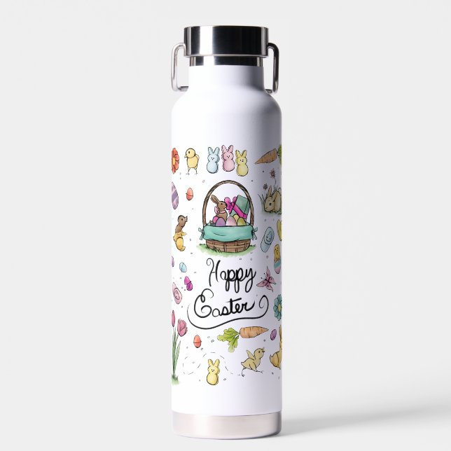 Happy Oaster Art Trinkflasche (Vorne)
