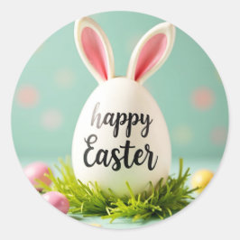 Happy Oaster Aufkleber mit sonnigen Ohren auf dem