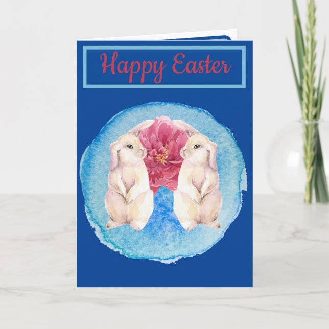 Happy Oaster aus deinen kleinen Bunnies Dankeskarte (Vorderseite)