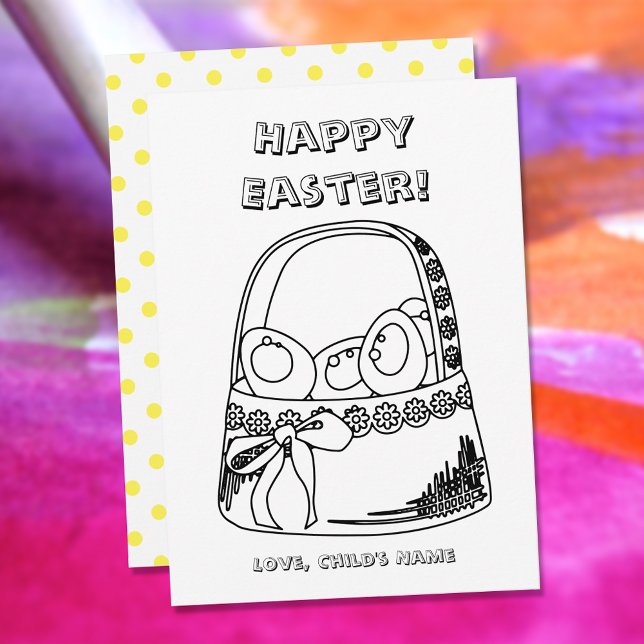 Happy Oaster Basket Coloring Page (Von Creator hochgeladen)