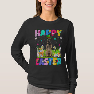 Happy Oaster Belgisch Malinois Dog Ostersonne T-Shirt